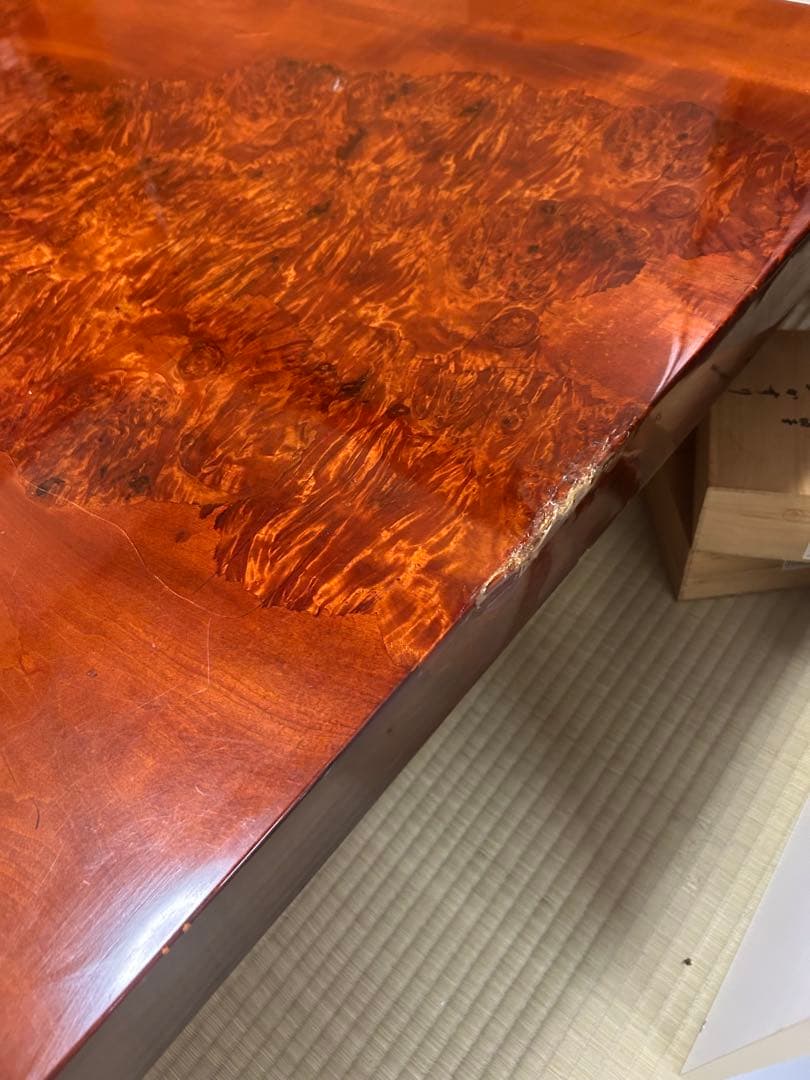 【20時からタイムセール値下げ】　一枚板　座卓　テーブル