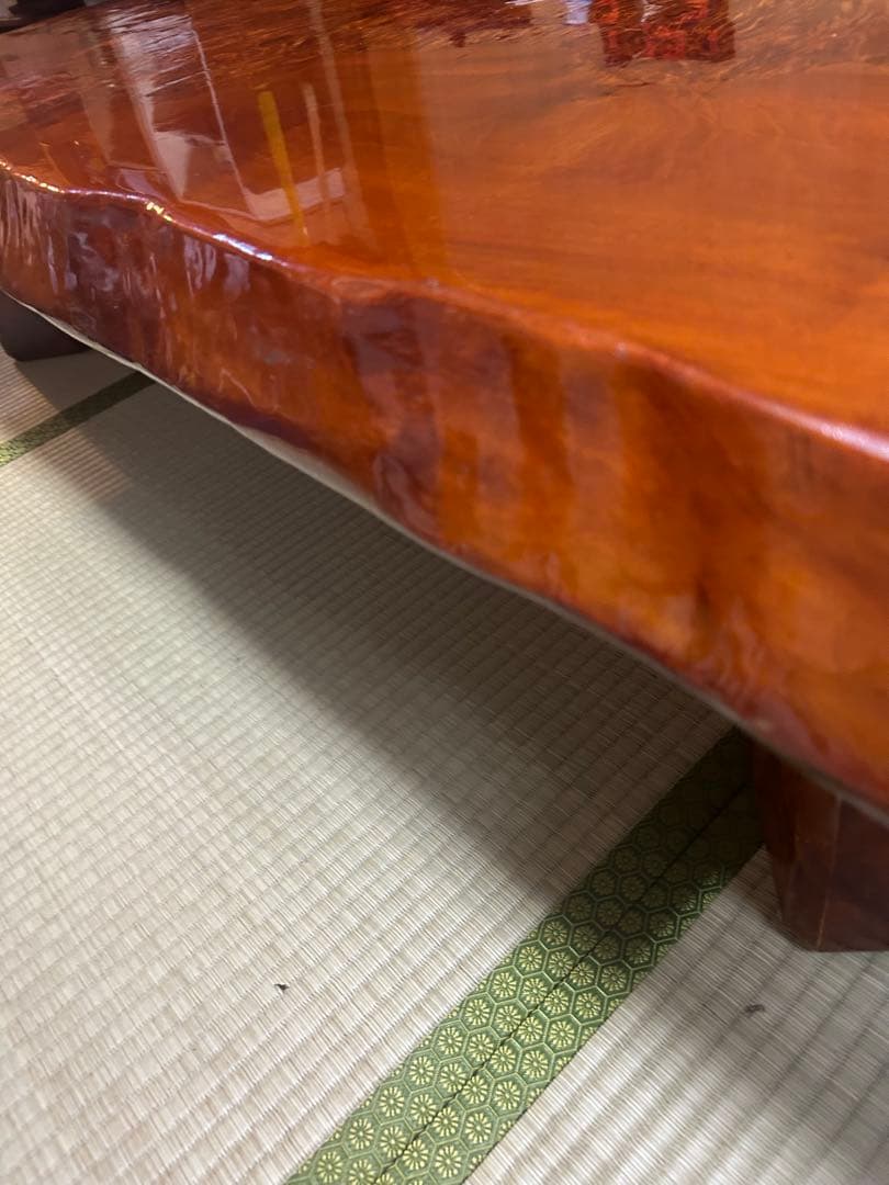 【20時からタイムセール値下げ】　一枚板　座卓　テーブル