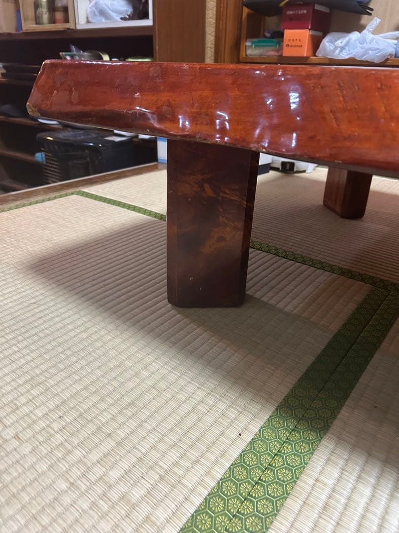 【20時からタイムセール値下げ】　一枚板　座卓　テーブル