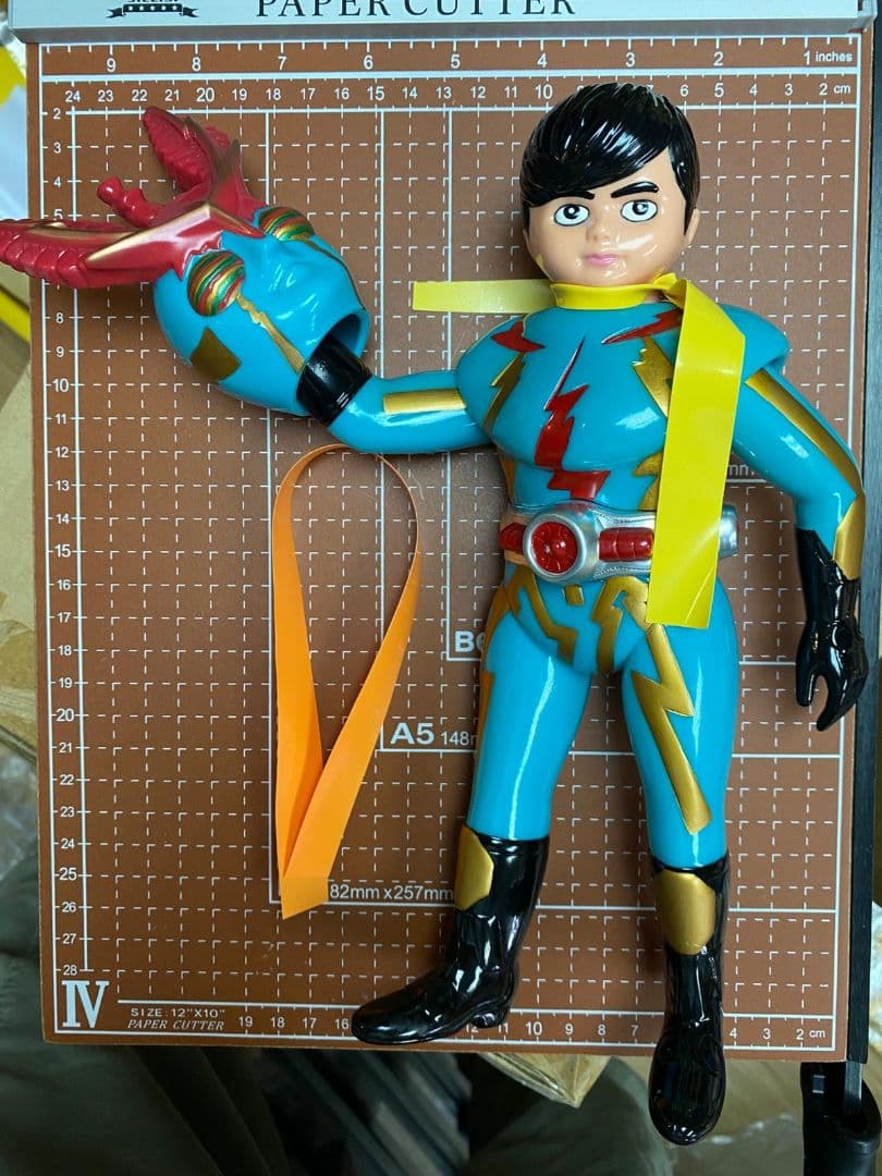 イナズマン 塗装版 面取れ ソフビ 約25cm