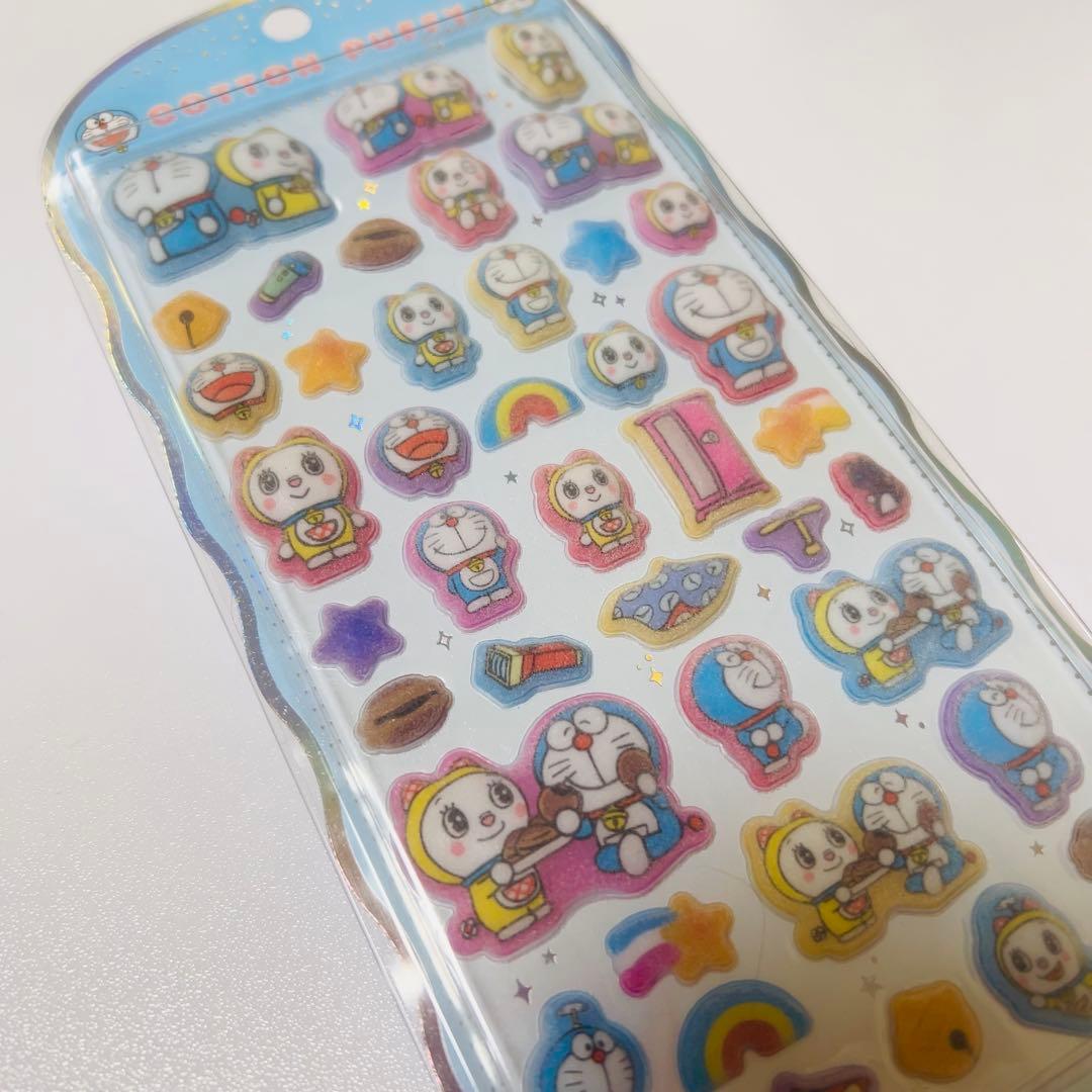 新品☆正規品コットンパフィードラえもん ボンボンドロップシールうる