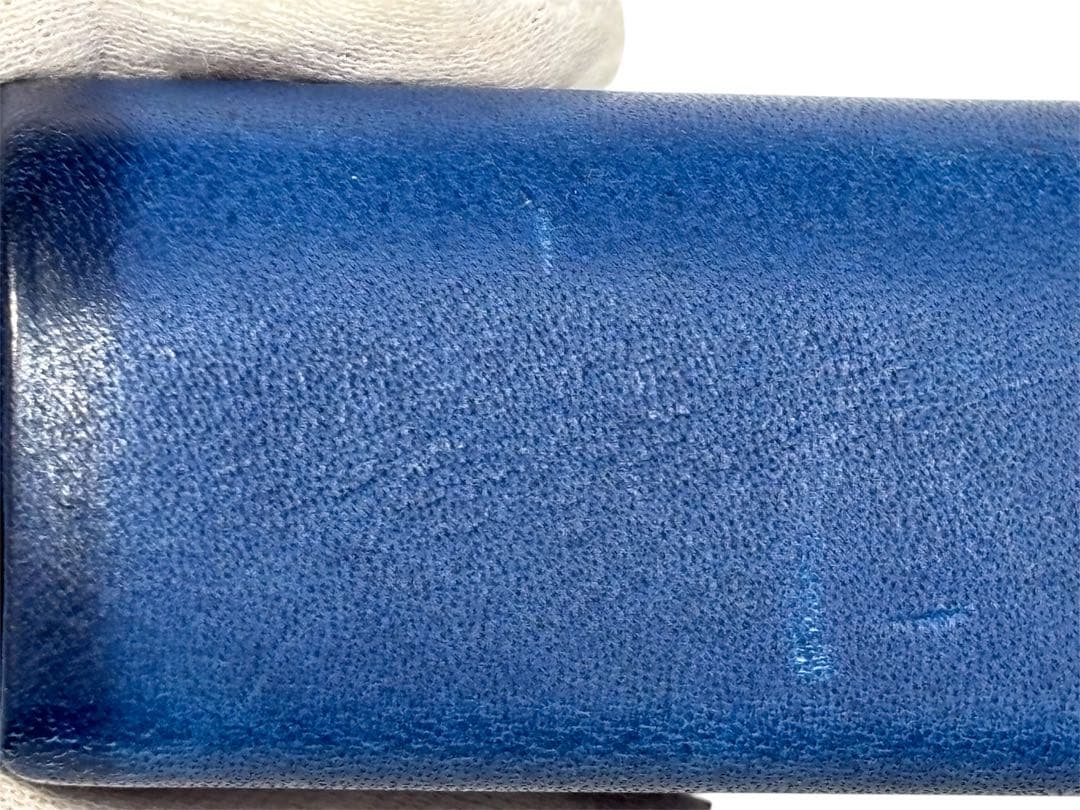 Orice オリーチェレザーメガネケース ブルー