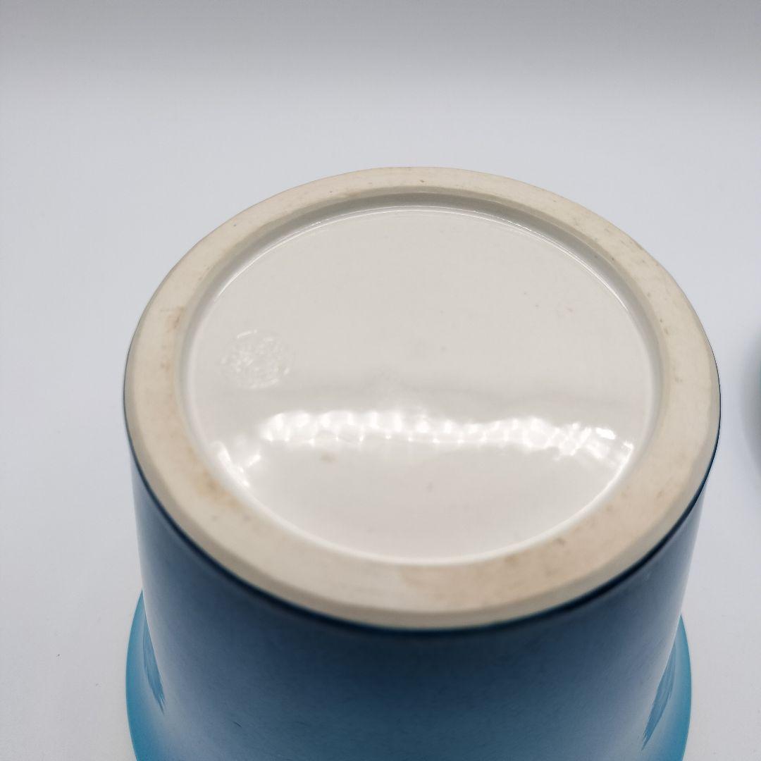 408 水指 末広水指 浅黄交趾 翠嵐 塗蓋付 茶道具 茶道　古物　中村