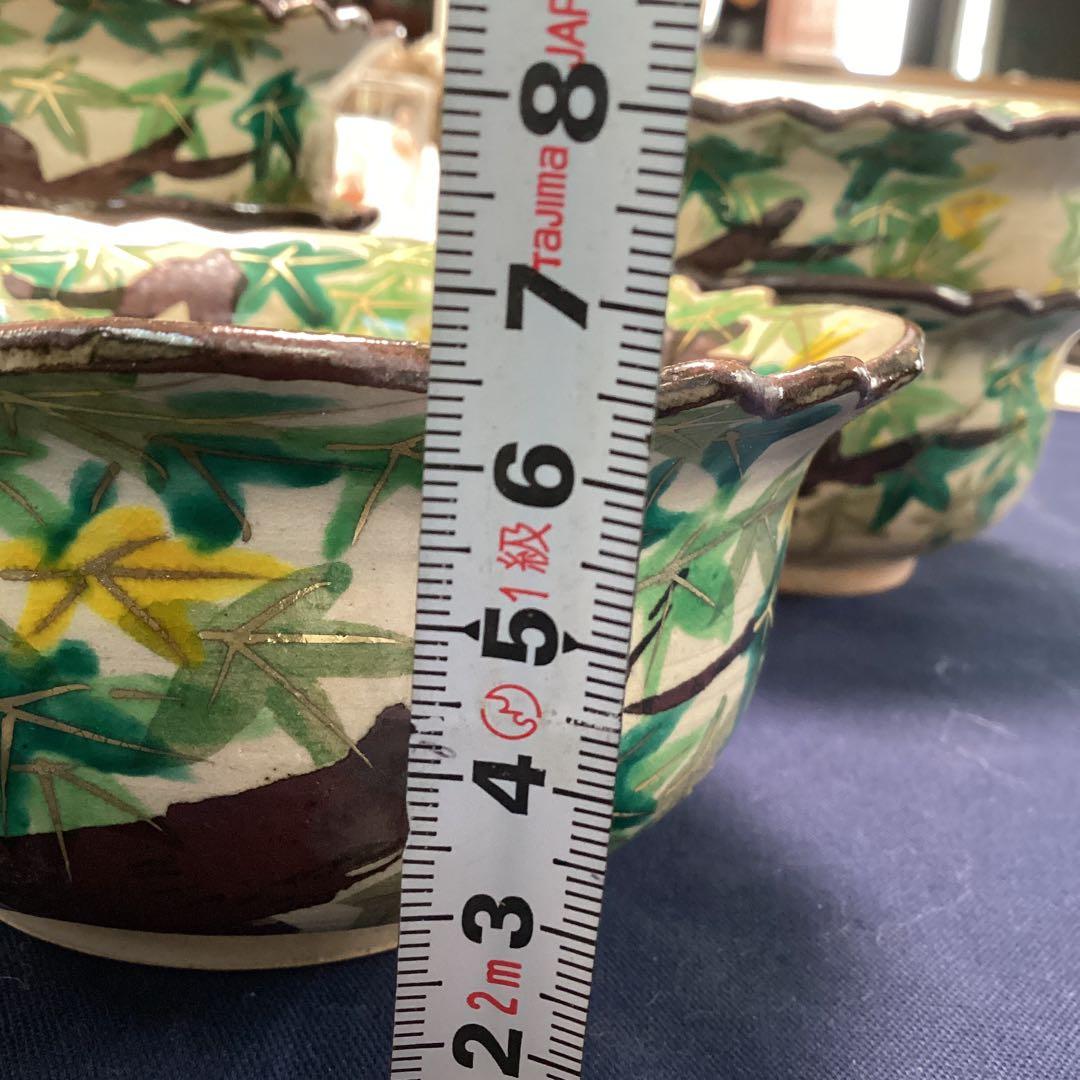 京焼乾山写新緑紅葉向付10客　　新品未使用　　京料理