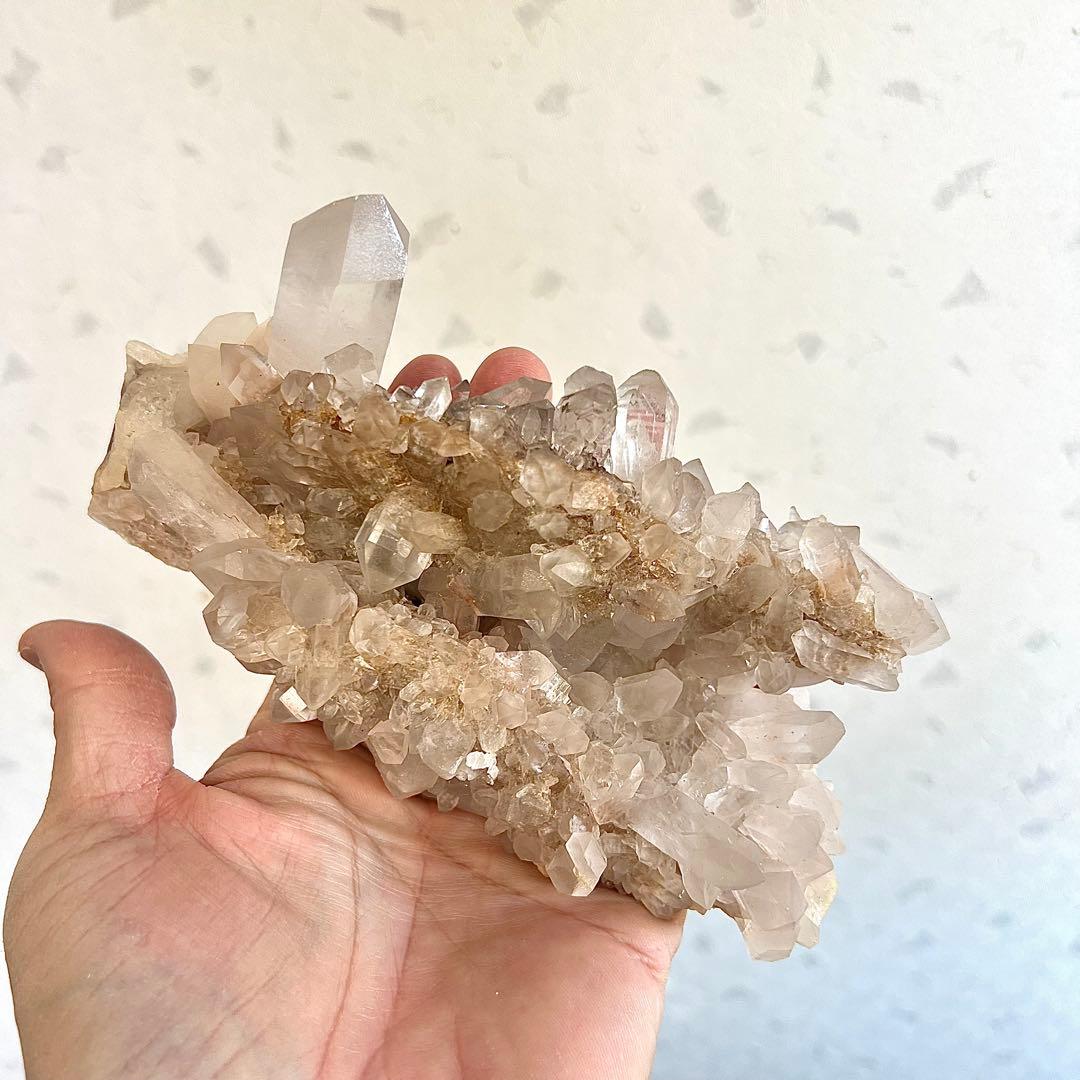 迫力あり　ヒマラヤ水晶　マニカラン産クラスター　天然　　3