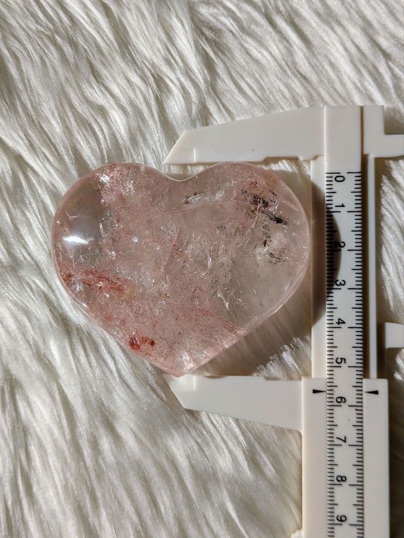 高品質　濃ピンク♡ピンクアゼツライト（通称） ピンククリアクォーツ♡ ハート