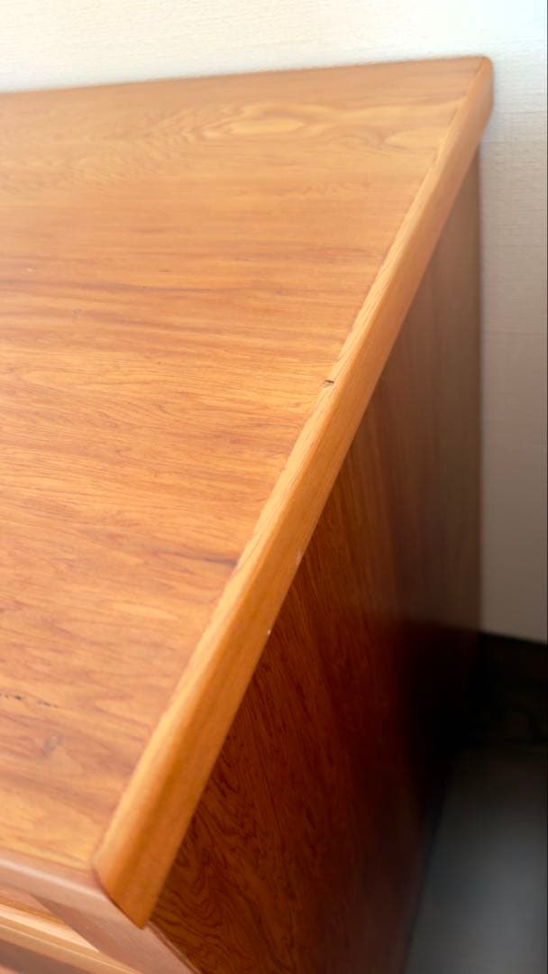 屋久杉　ミニチェスト　キャビネット引き出し付き 収納棚 左開き