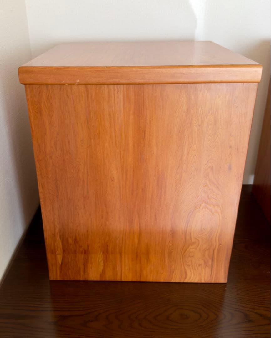 屋久杉　ミニチェスト　キャビネット引き出し付き 収納棚 左開き