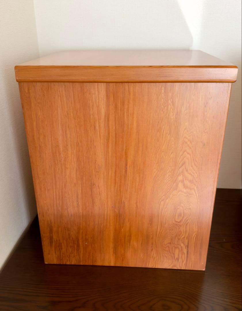 屋久杉　ミニチェスト　キャビネット引き出し付き 収納棚 左開き