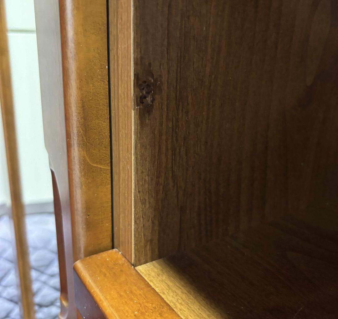 関家具シューズボックス、天然木、下駄箱、幅104cm 36足収納可能、Used