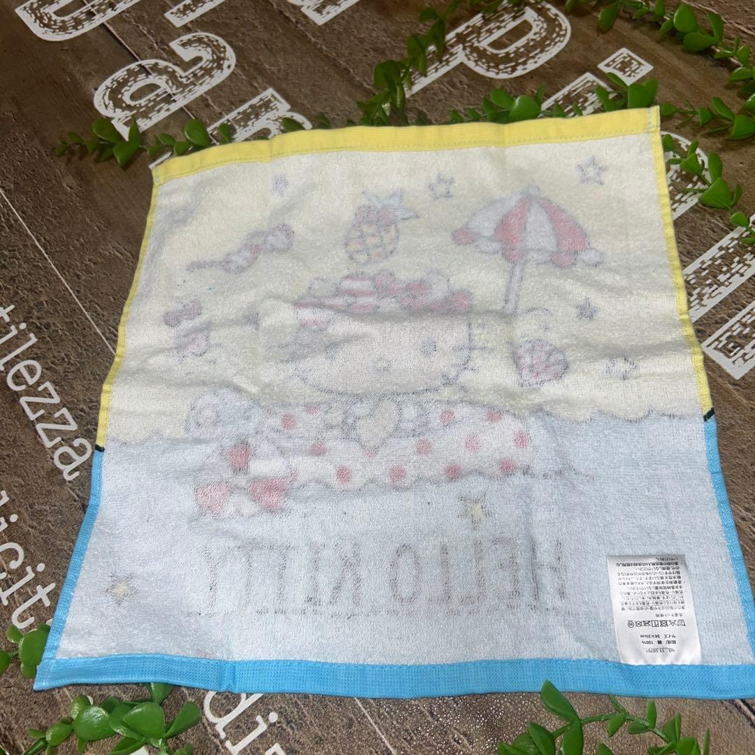 日焼けキティセット 日焼けキティハンドタオル ハンカチ キティちゃん