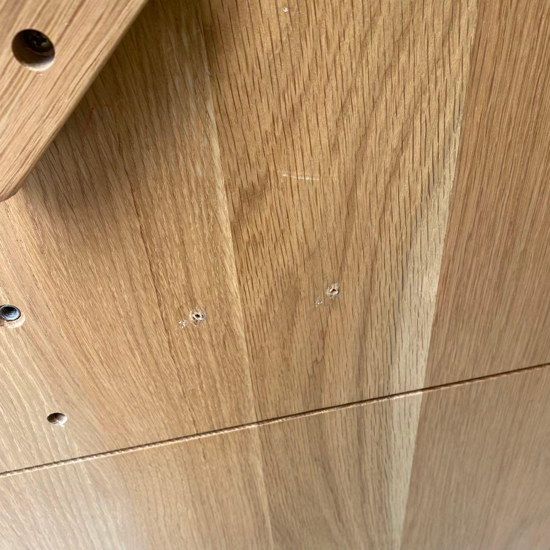 廃盤品　無印良品　MUJI コの字　デスク　無垢材デスク　テーブル　オーク材