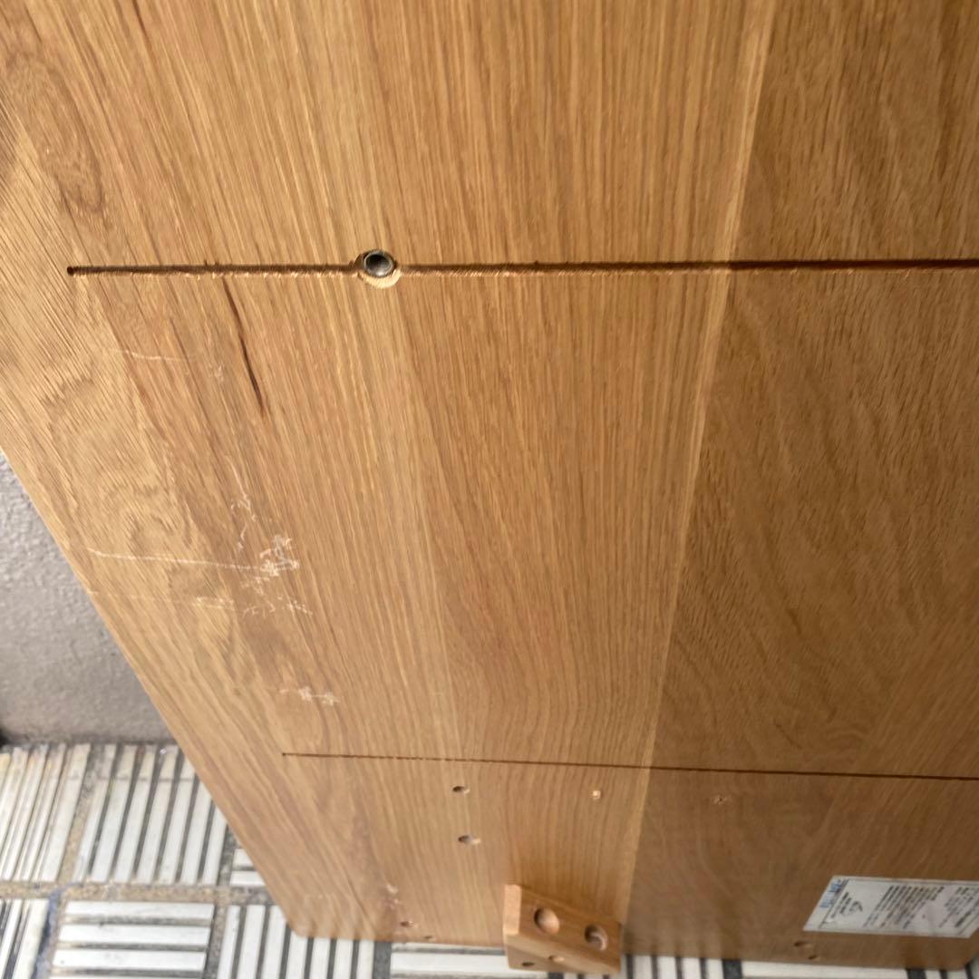 廃盤品　無印良品　MUJI コの字　デスク　無垢材デスク　テーブル　オーク材