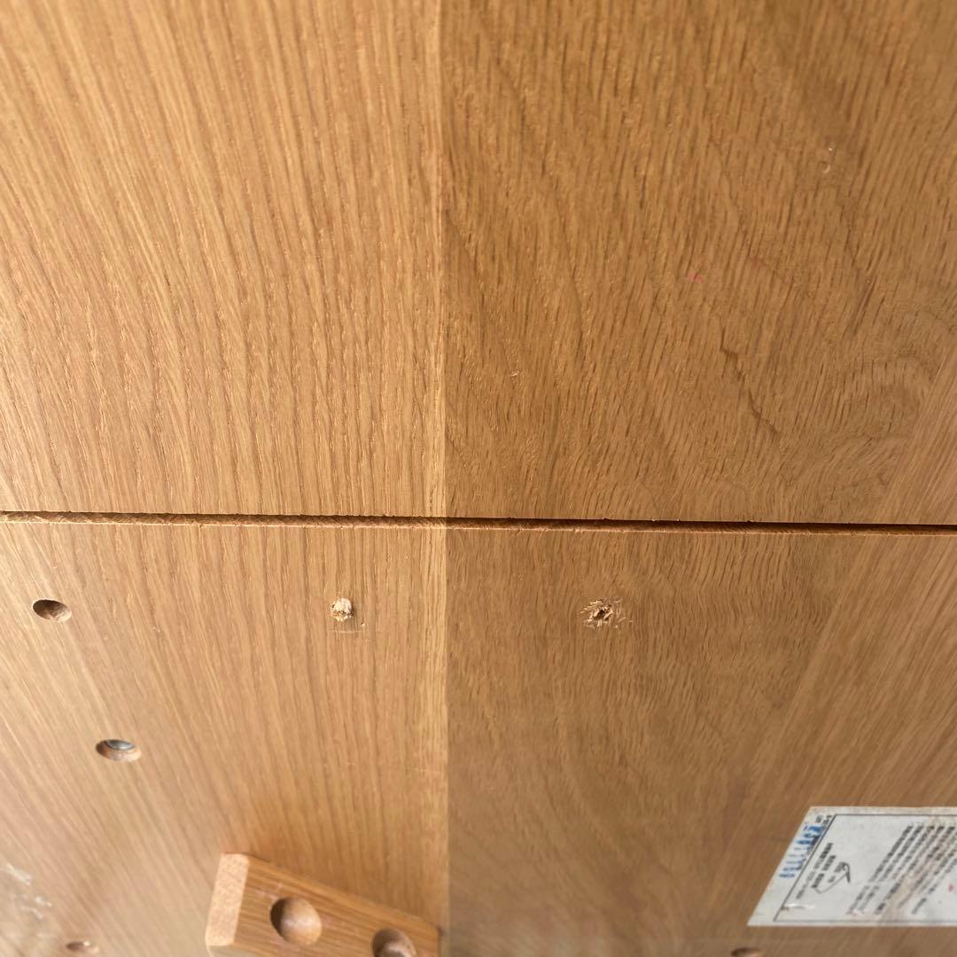 廃盤品　無印良品　MUJI コの字　デスク　無垢材デスク　テーブル　オーク材