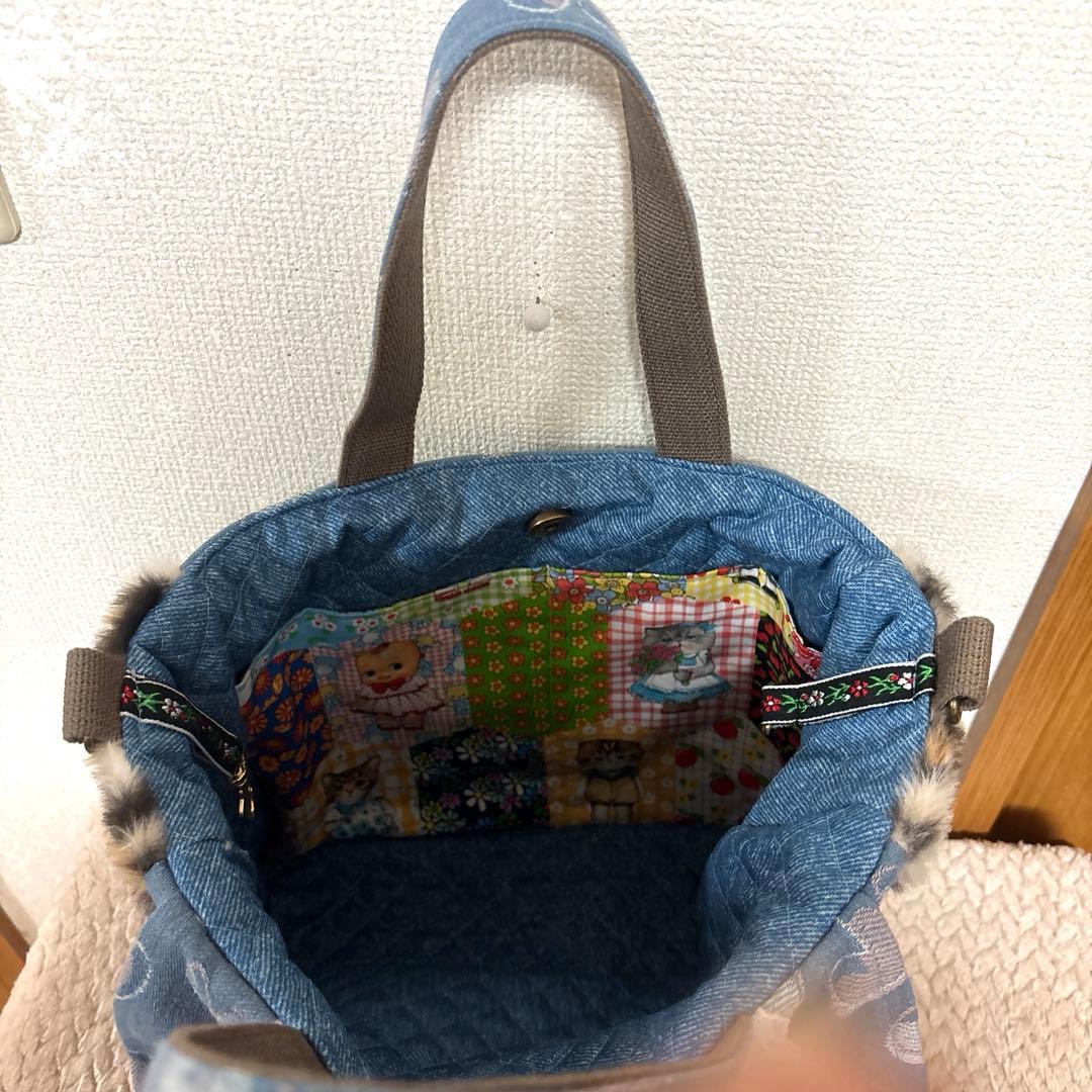 コヤンイサムチョン　ふわモコうさぎサンダーちゃんフリルトート＆ポーチ