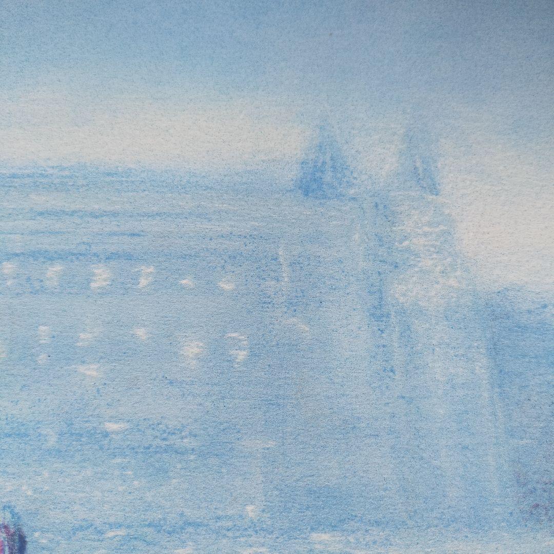 真作保証】アンドレ・モレル 直筆サイン リトグラフ パリの橋ARCHES紙