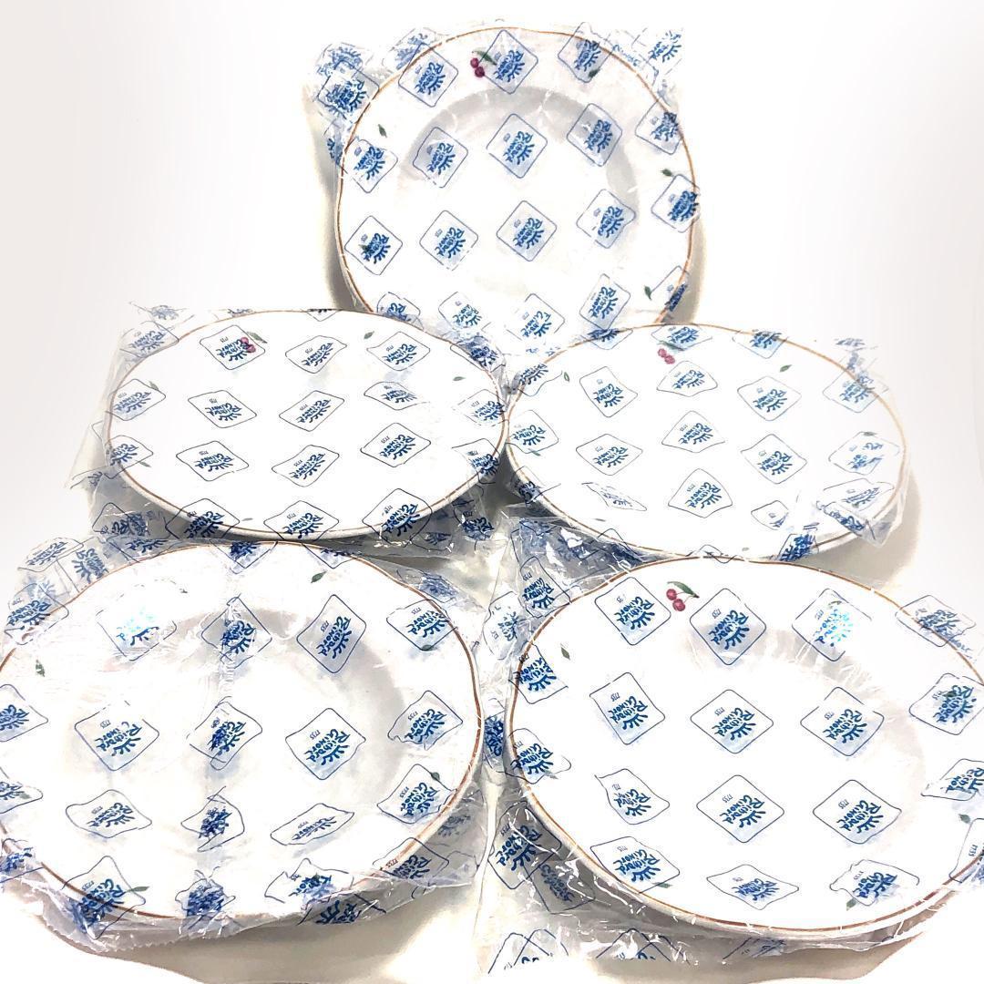 【美品】リチャードジノリ／ボンジョルノチェリー 24cm スープ皿 5枚／RB2