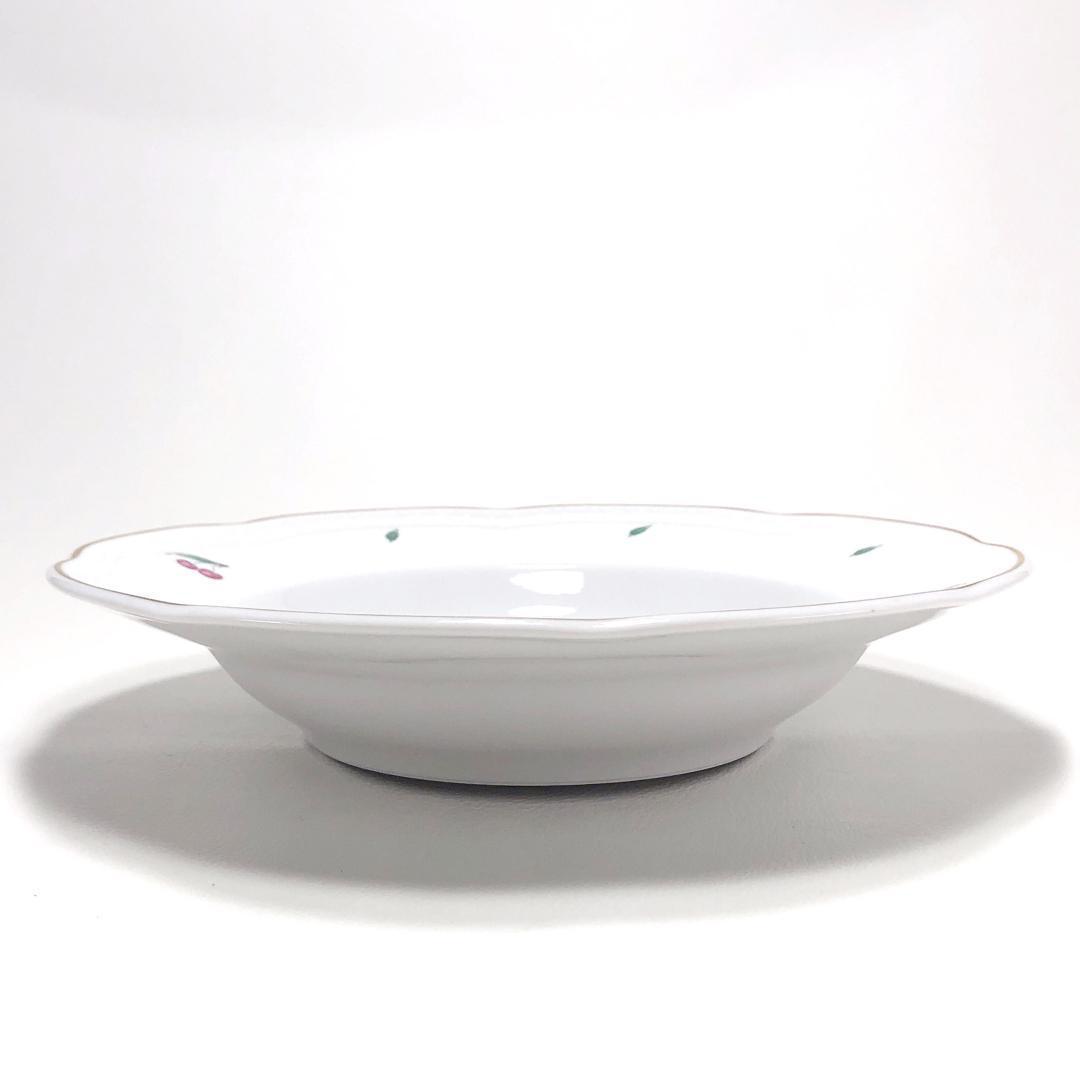 【美品】リチャードジノリ／ボンジョルノチェリー 24cm スープ皿 5枚／RB2
