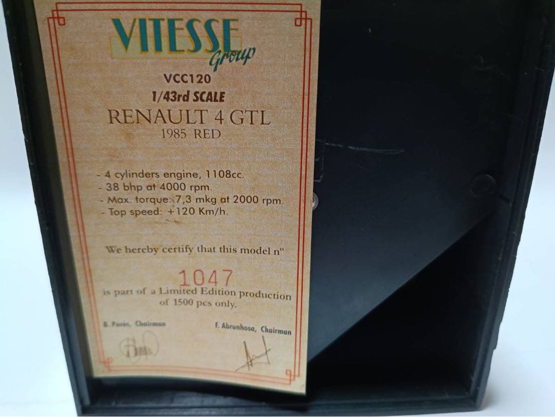 VITESSE ヴィテス ビテス ルノー4 ミニカー 限定品 4個セット - メルカリ