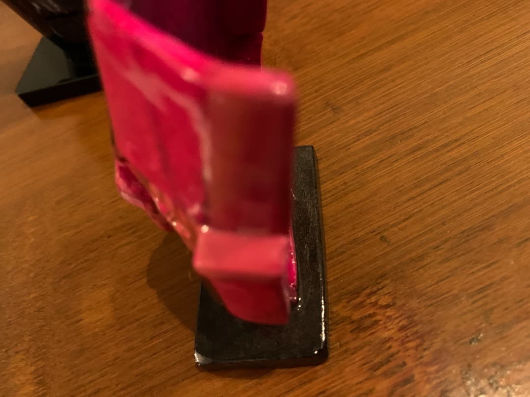 【希少】石仮面の置物（小）ピンク　メキシコ　遺跡関係