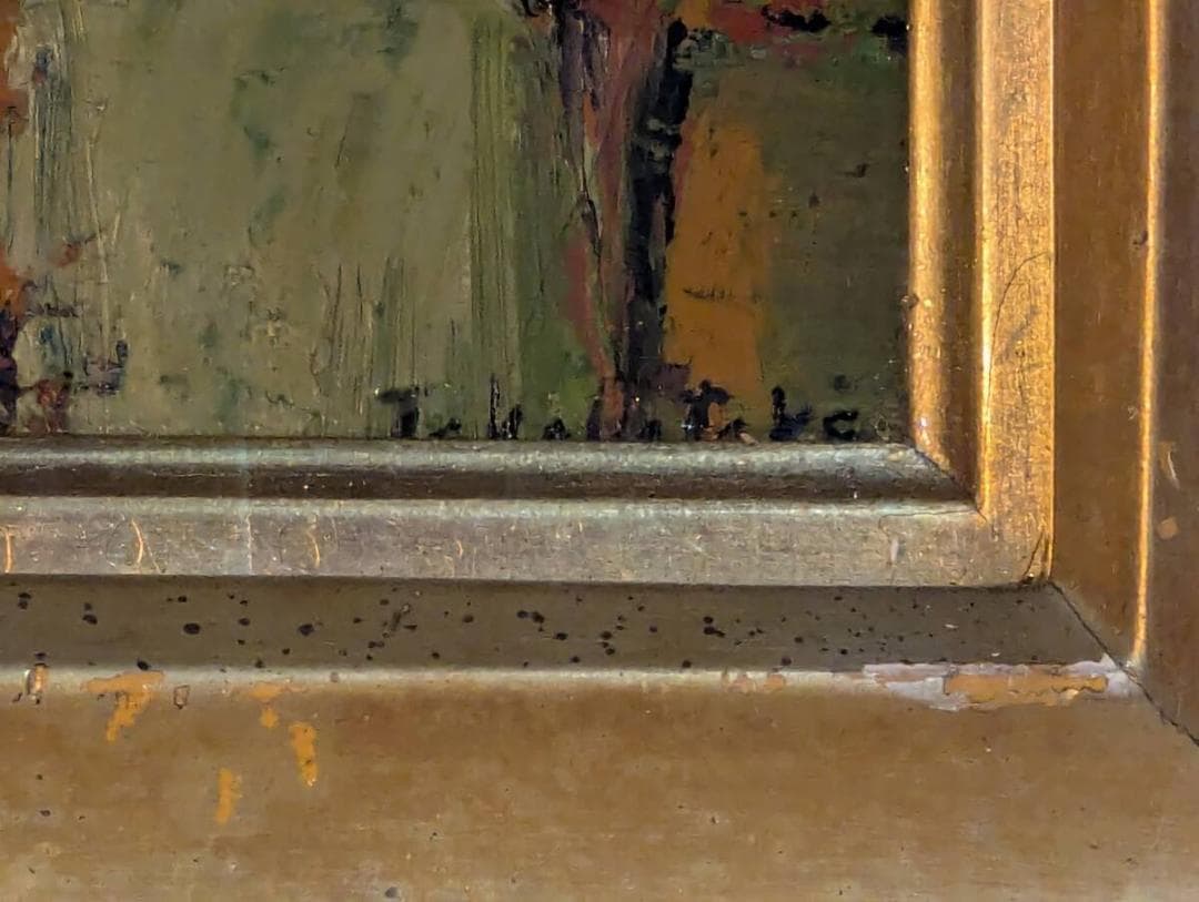 【模写】絵画　高畠達四郎　油彩SM　西伊豆　鮮やかな色彩　印象派風　Z24