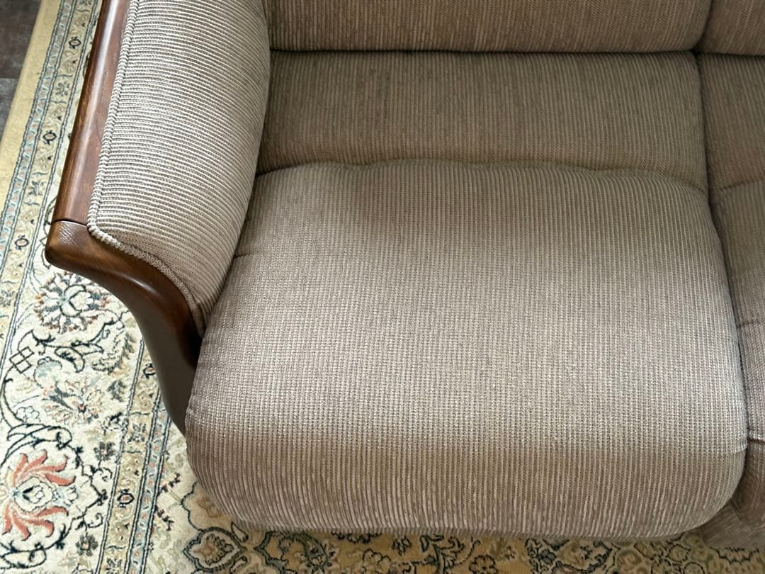 ② 希少　グレーファブリック　セパレートソファ　ビンテージソファ　nZ