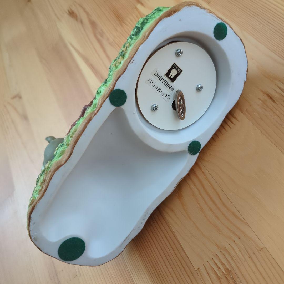 トトロとメイの陶器製置物 ジブリ　 オルゴール　さんぼ