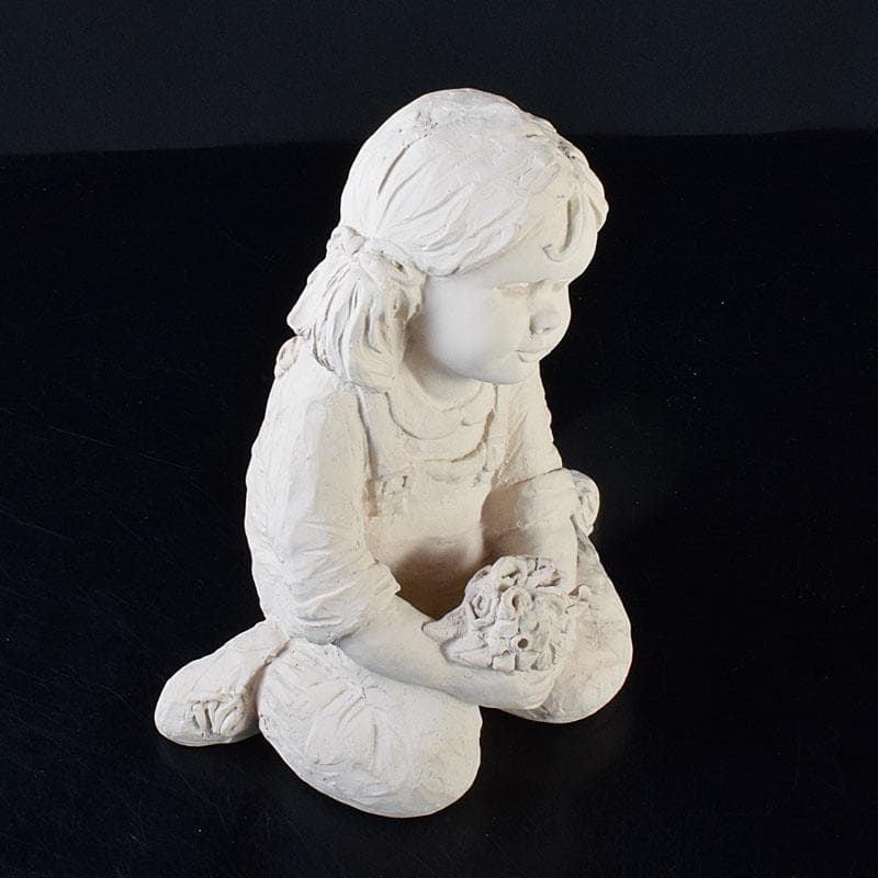 オースティン・スカルプチャー　石膏オブジェ　女の子　置物　箱付　N　7130C