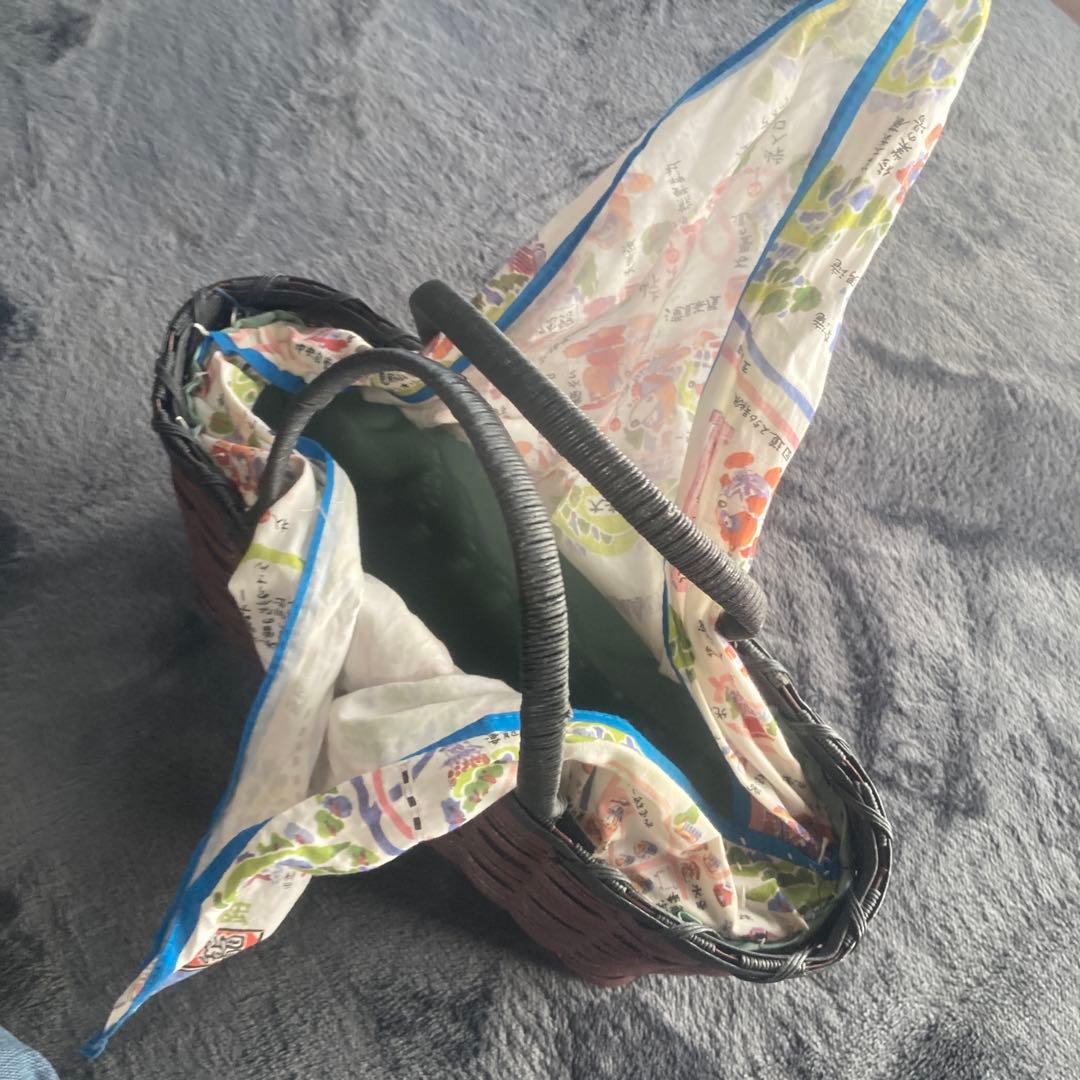 ハンドメイドカゴバッグ　新品