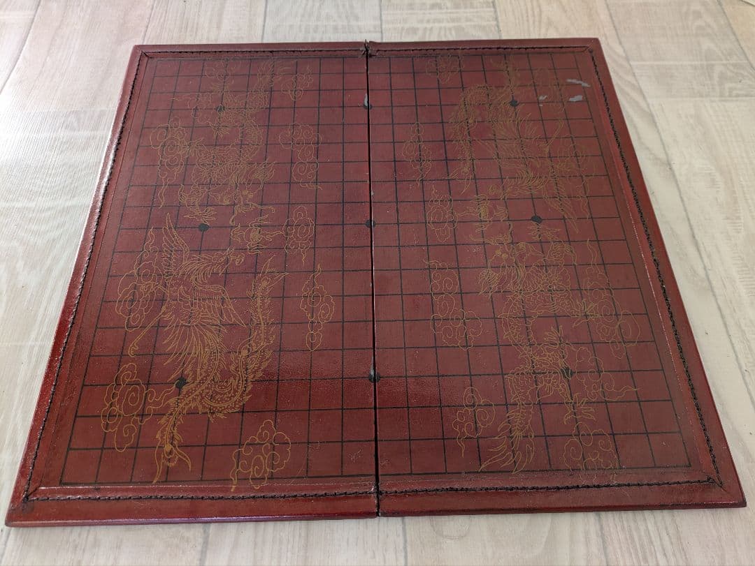 囲碁盤セット ドラゴンデザイン