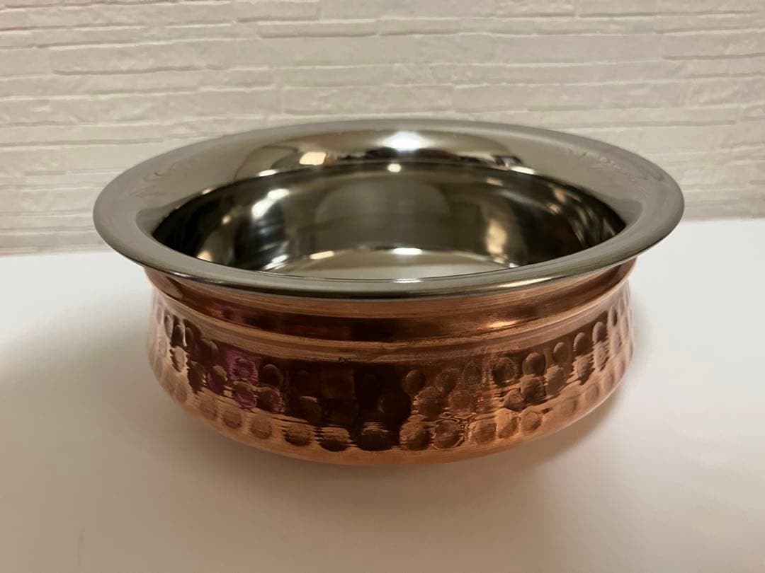 新品　ハンディ(大)　10個　インド食器　カレー皿　インド製