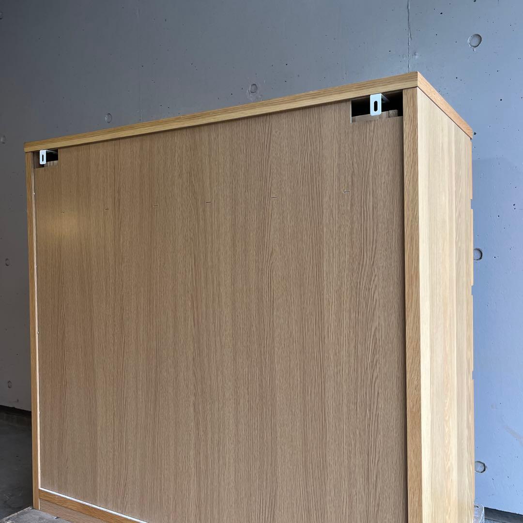 美品★無印 木製チェスト４段　オーク材