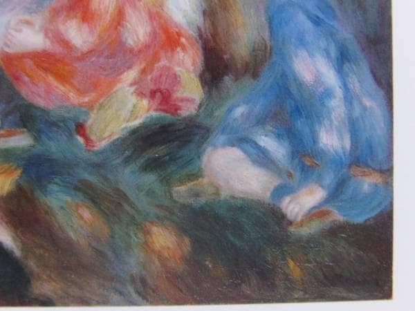 ルノワール 、【リンゴ売り】、希少画集画、新品高級額・額装付、状態良好