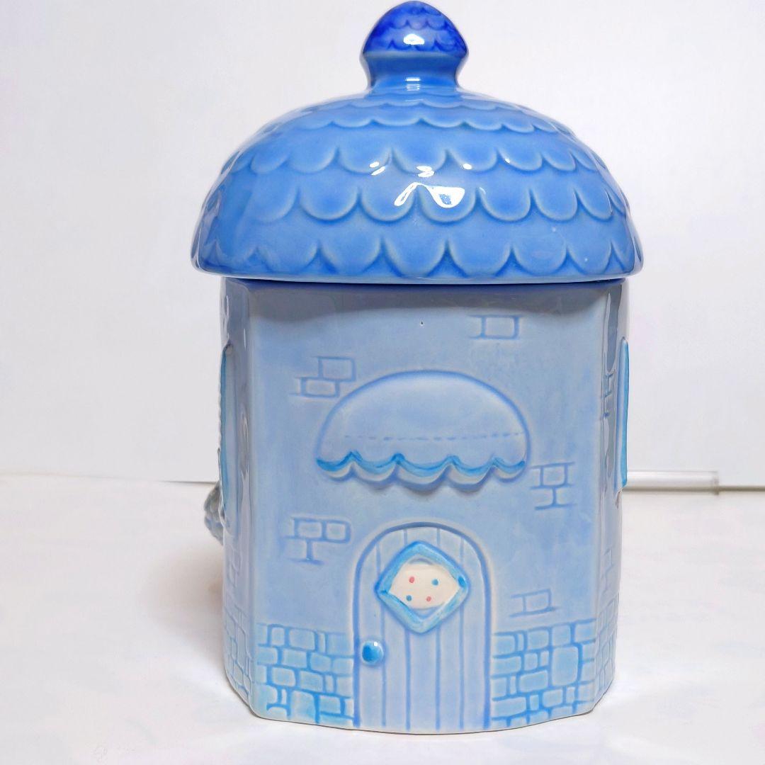 クッキージャー 可愛い陶器のクッキージャー 家型クッキーポット