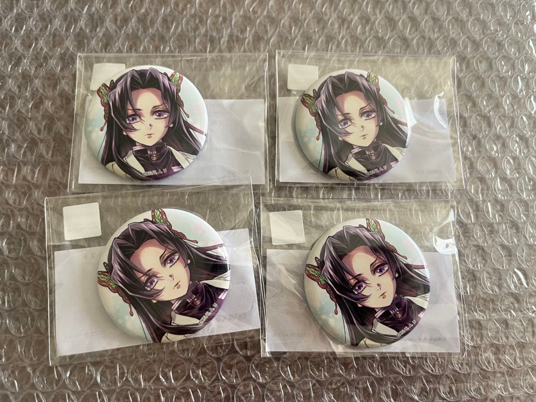 鬼滅の刃 WEBSHOPくじ 「繋ぐ」しのぶとカナエ 缶バッジ4点セット