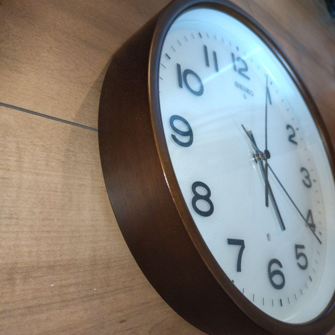セイコー 掛時計 電波 濃茶 KX207B - メルカリ