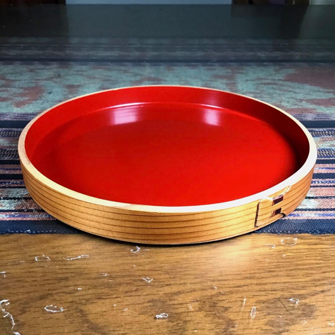 『未使用・小痛み』　大館曲わっぱ　幸助曲げ師　小皿　5枚　中お盆　大お盆　蓋物