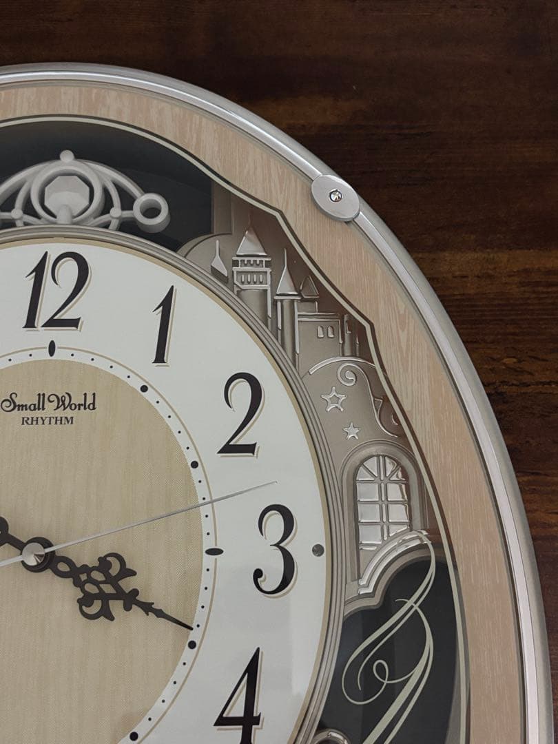 新品♡Small World電波時計 30曲メロディ付 報時付掛時計 リズム時計