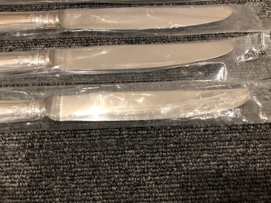 Christofle マルメゾン シルバープレート ディナーナイフ 4本 新品