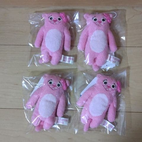 新品フモフモさん ピンクパンサー パール♡ レアキャラ☆ マスコット