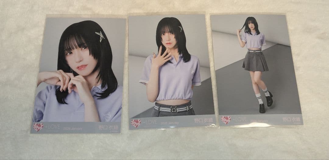 イコラブ =LOVE 野口衣織 個別ポロシャツ 生写真 コンプ - メルカリ