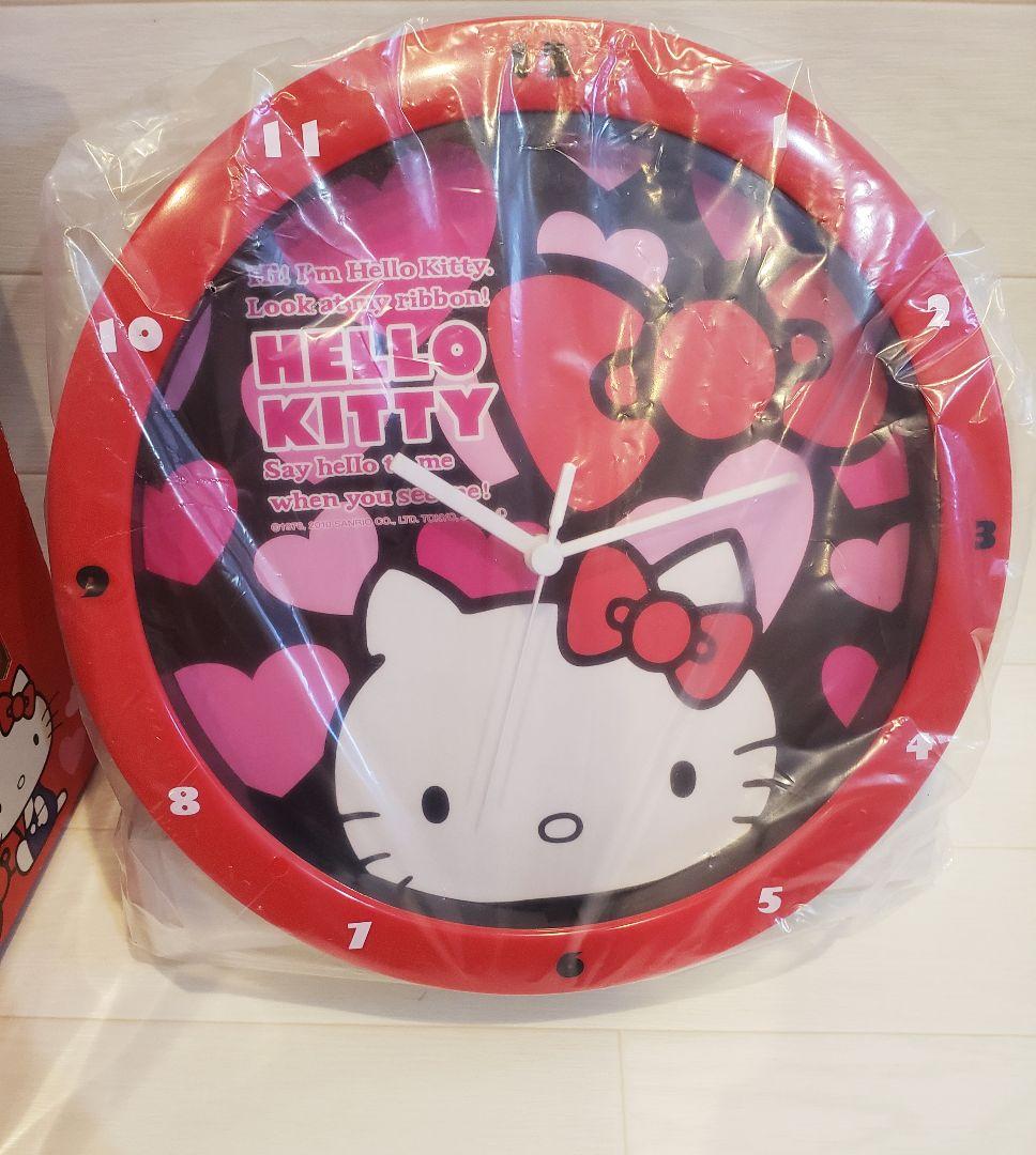 ハローキティ　掛け時計　ムービングクロック　2010年　新品　未使用　サンリオ