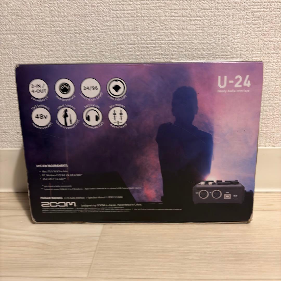 ZOOM U-24 オーディオインターフェイス 箱付き