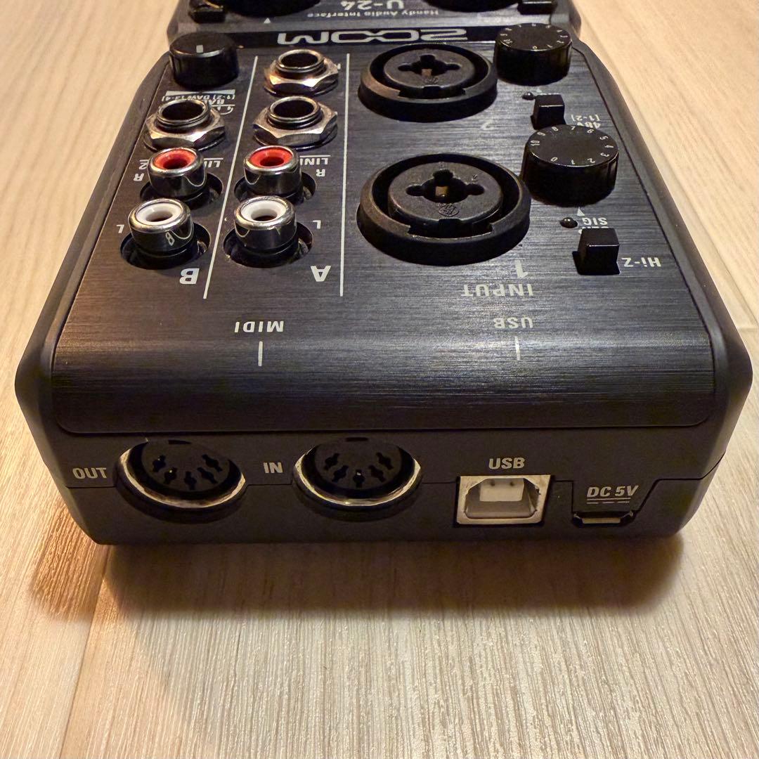 ZOOM U-24 オーディオインターフェイス 箱付き