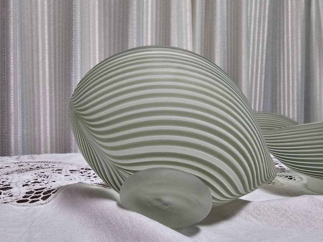 『希少価値』硝子作家　石井康治作　　　　　　　手吹き硝子小鉢