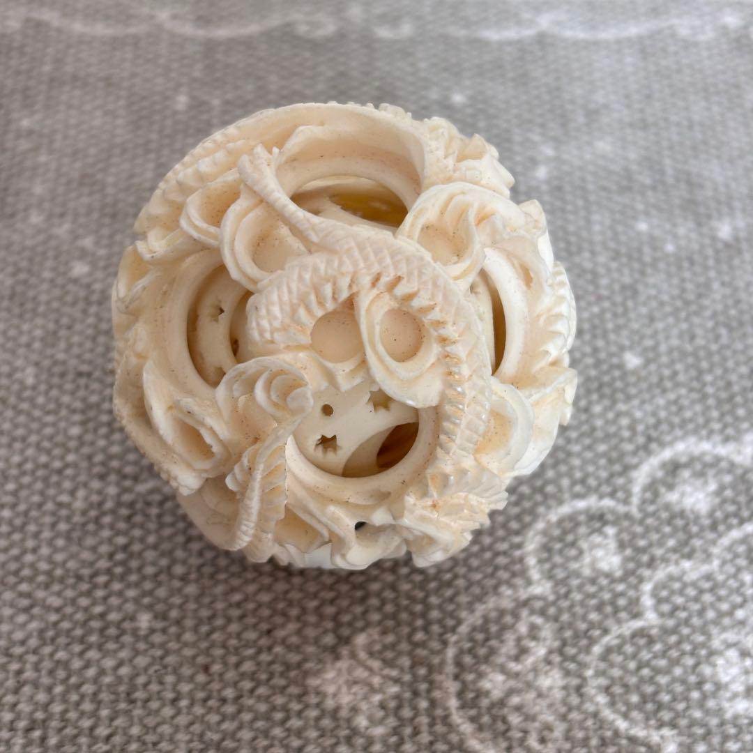 象牙調　天球　多層球　置物