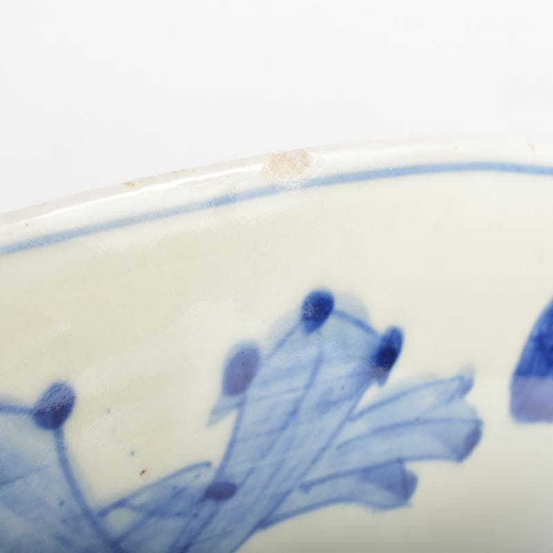 伊万里焼　古伊万里　染錦　花鳥文盤　飾皿　C　5441A