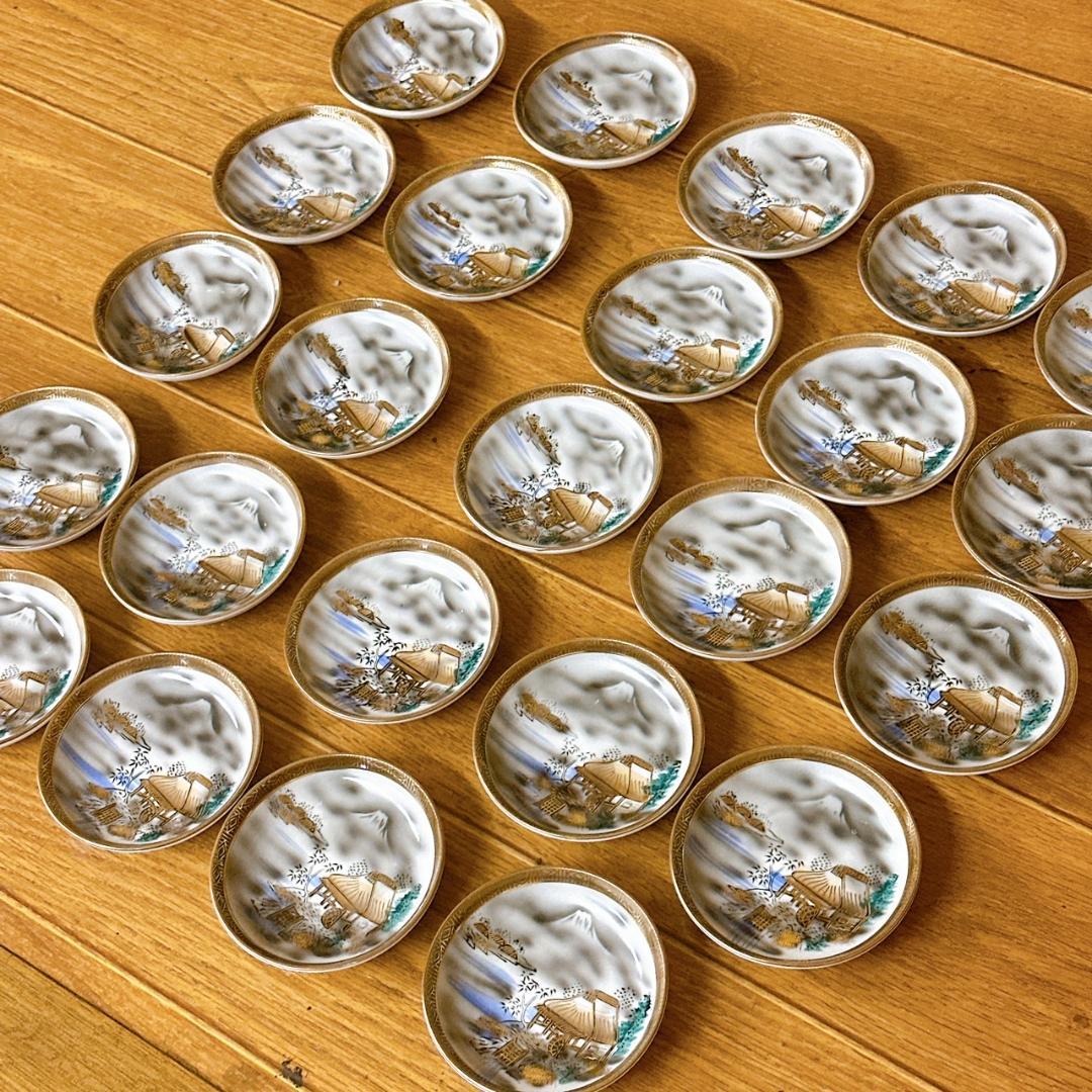 九谷焼　小皿　24枚　まとめセット！M夕38　高級食器　プレート　大量　宴会