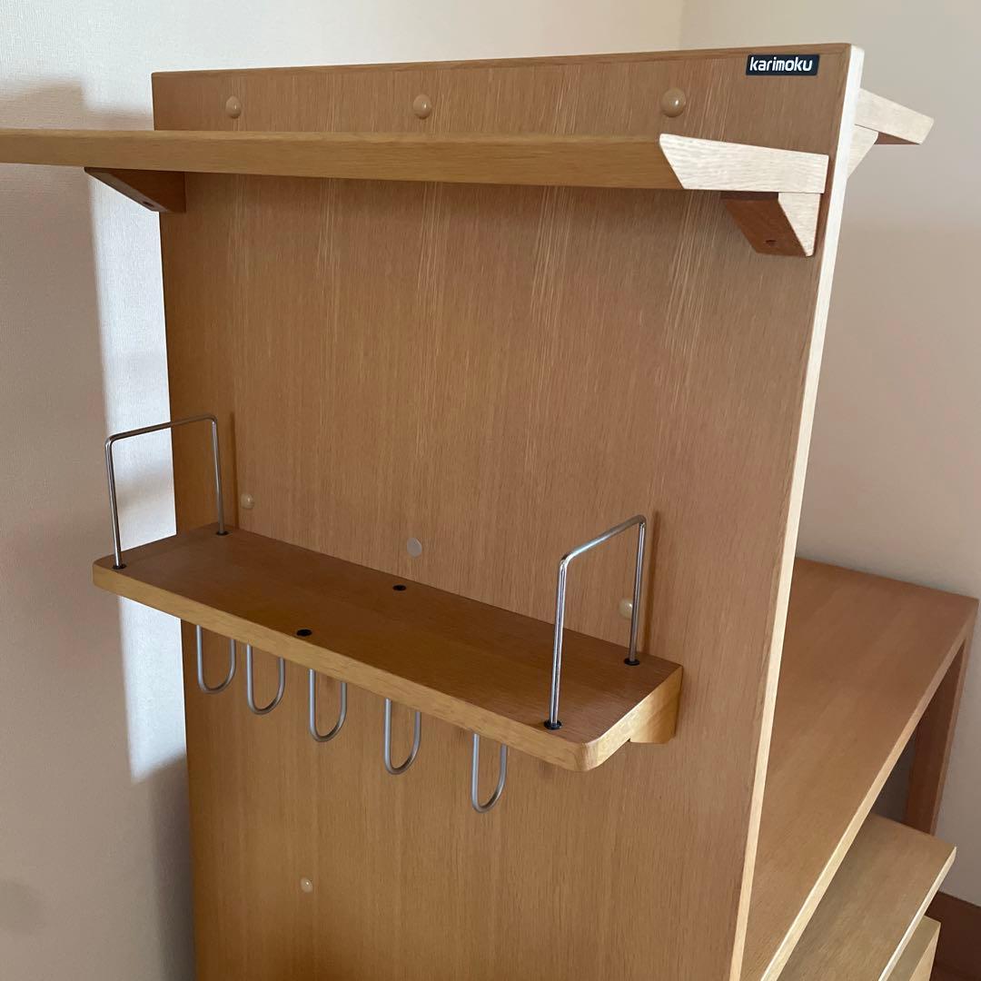 カリモク　学習机　袖机　本棚