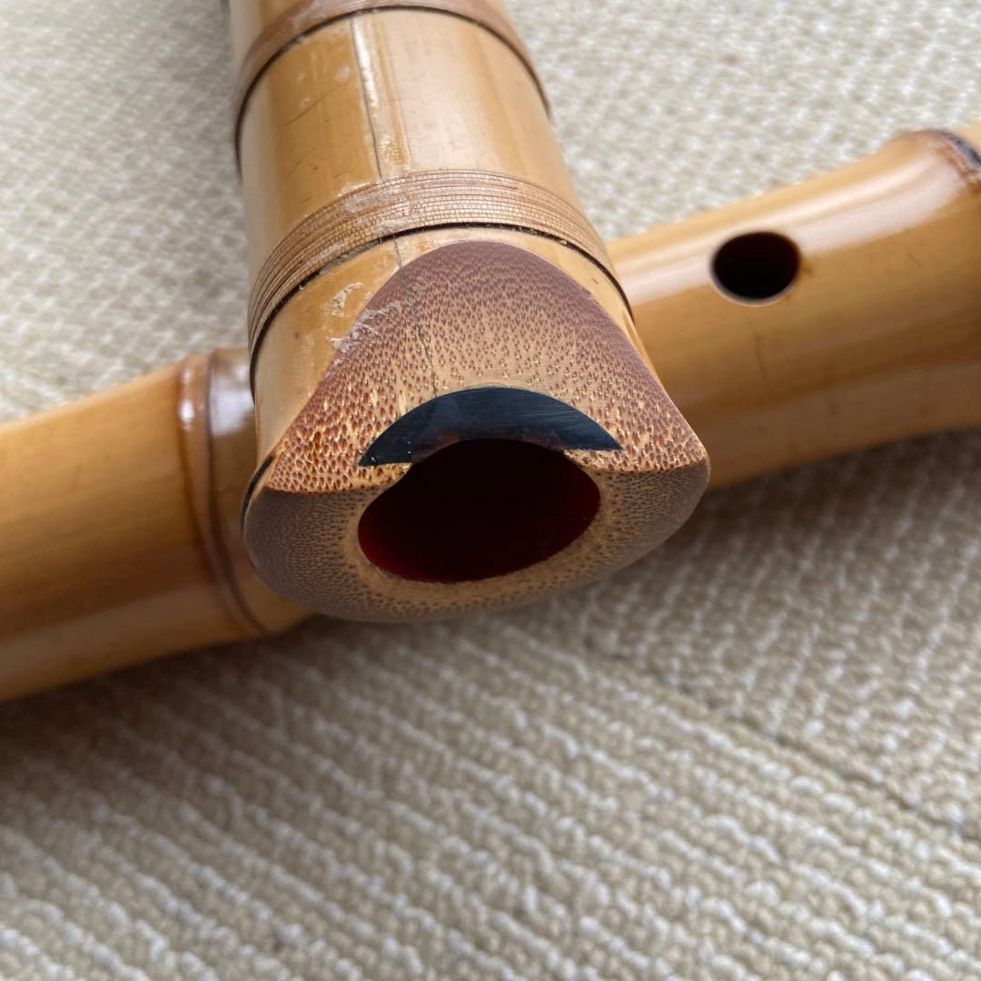 179尺八　一尺八寸管　銘　春山